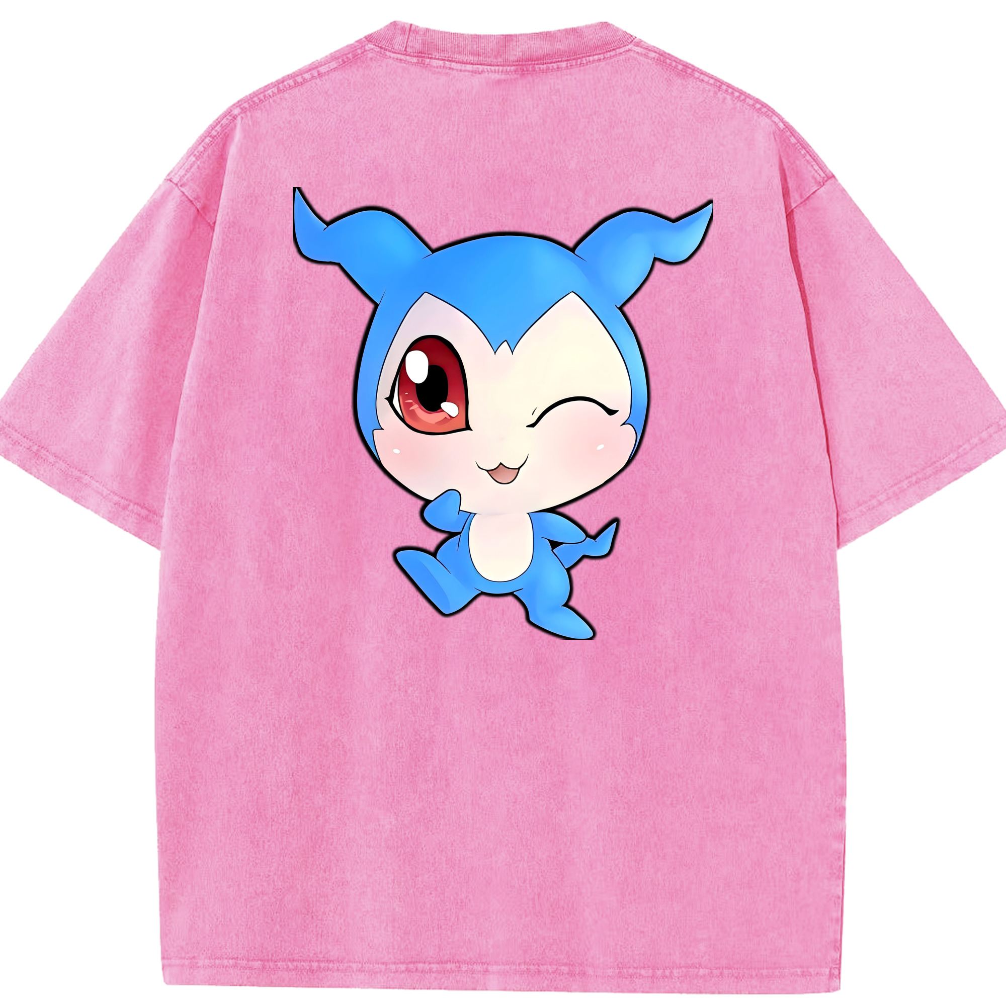 （画像用） Digimon デジタルモンスター/デジモン 綿100% ヴィンテージ風 半袖Tシャツ（背面プリント）